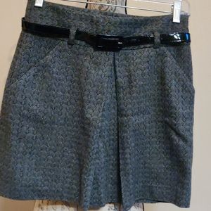 Ann Taylor Loft 00P belted skirt